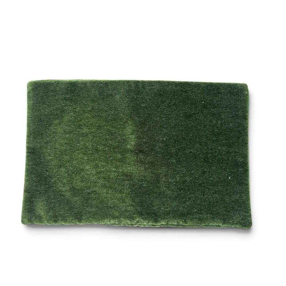 New 12x18” dark green velvet pillow cover romantic Victorian antique home decor